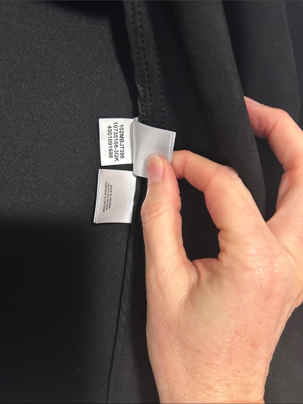 Anne Klein Black Draped Suede Open-Front Asymmetrical Jacket - Picture 11 of 15